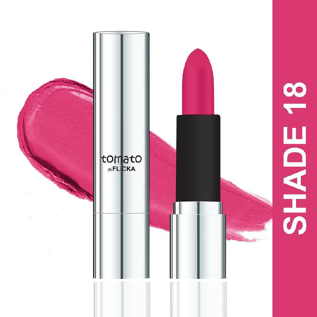 Flicka Tomato Purple Matte Finish Lipstick Shade 18 - Distacart
