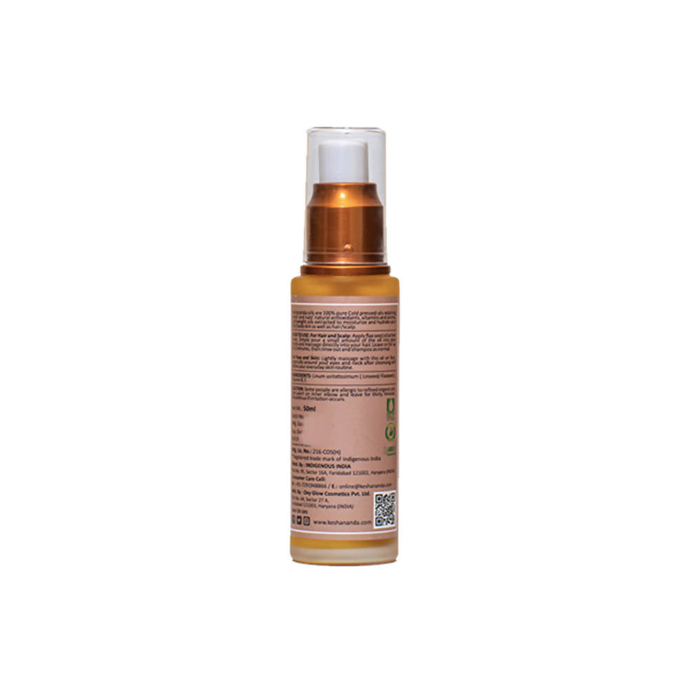 Keshananda Solarized Herbal Blend - Flax Seed Oil Cold Pressed - Distacart