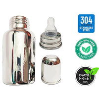 Thumbnail for Goodmunchkins Stainless Steel Feeding Bottle Joint Less 304 Grade No Joints BPA Free for New Born Baby/Toddlers/Infants-280ml - Distacart