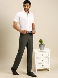 Thumbnail for Ramraj Cotton Mens Half Sleeve White Shirt Plus Size - 100% Cotton - Distacart