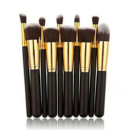 Favon Pack of 10 Professional Makeup Brushes - Distacart