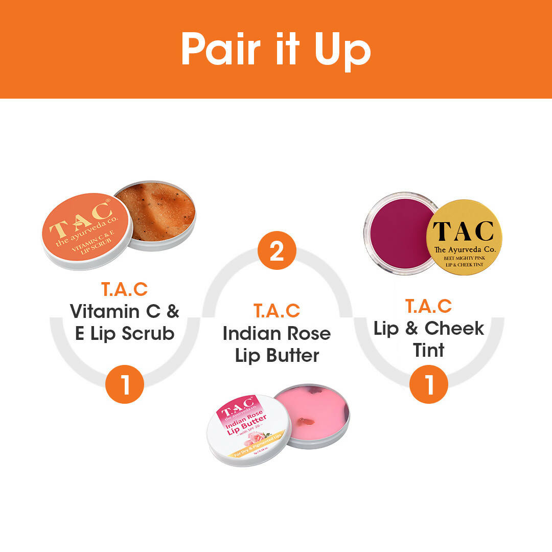 TAC - The Ayurveda Co. Vitamin C & E Lip Scrub - Distacart