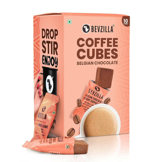 Bevzilla Instant Coffee Cubes Pack with Organic Date Palm Jaggery - Belgian Chocolate - Distacart
