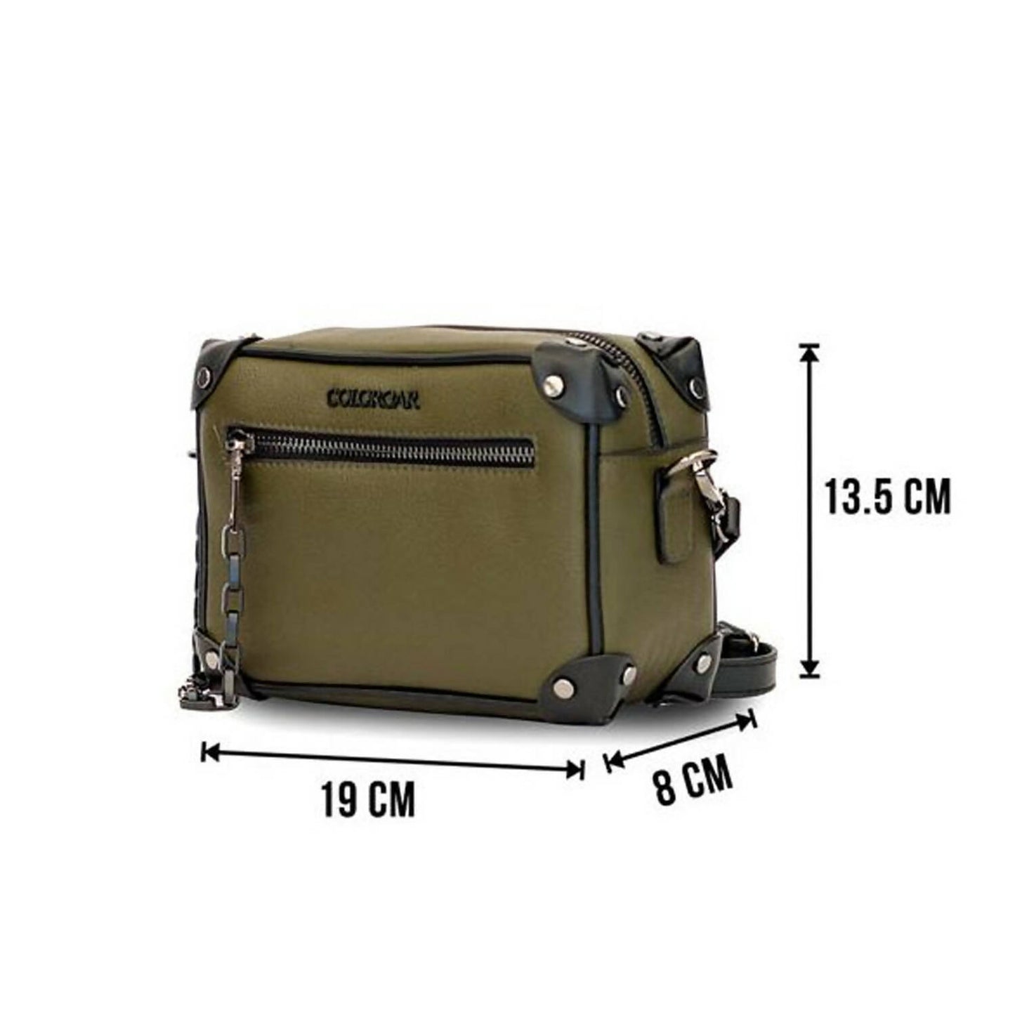 Colorbar Pouch The Classic Crossbody - Olive - Distacart