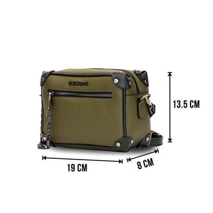 Colorbar Pouch The Classic Crossbody - Olive - Distacart