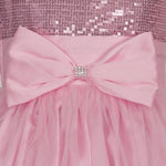 Thumbnail for Asmaani Baby Girl's Pink Color Satin Knee Length Frock (AS-DRESS_22030) - Distacart