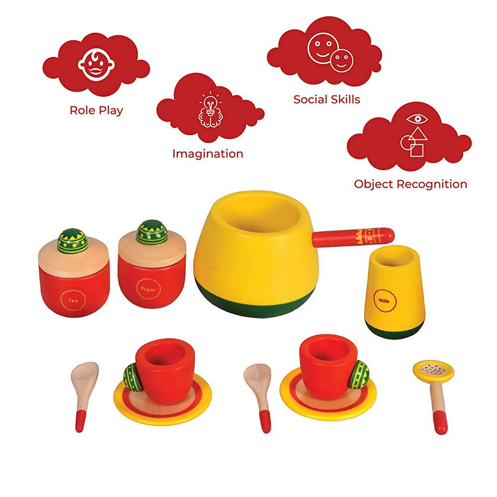 Desi Toys Indian Tea Playset / Desi Garam Chai Playset - Distacart