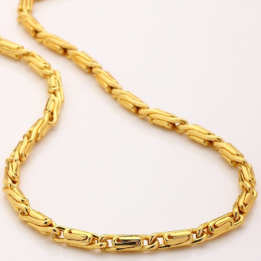 Gold-Plated Alloy Heavy Deisgn Gold Plated Unisex Chain - The Pari - Distacart