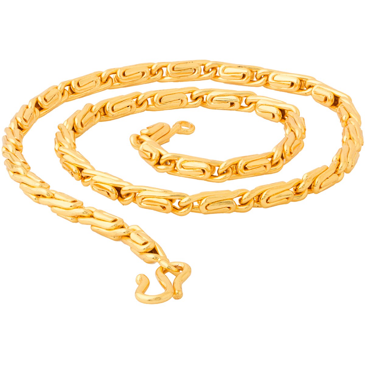 Gold-Plated Alloy Heavy Deisgn Gold Plated Unisex Chain - The Pari - Distacart