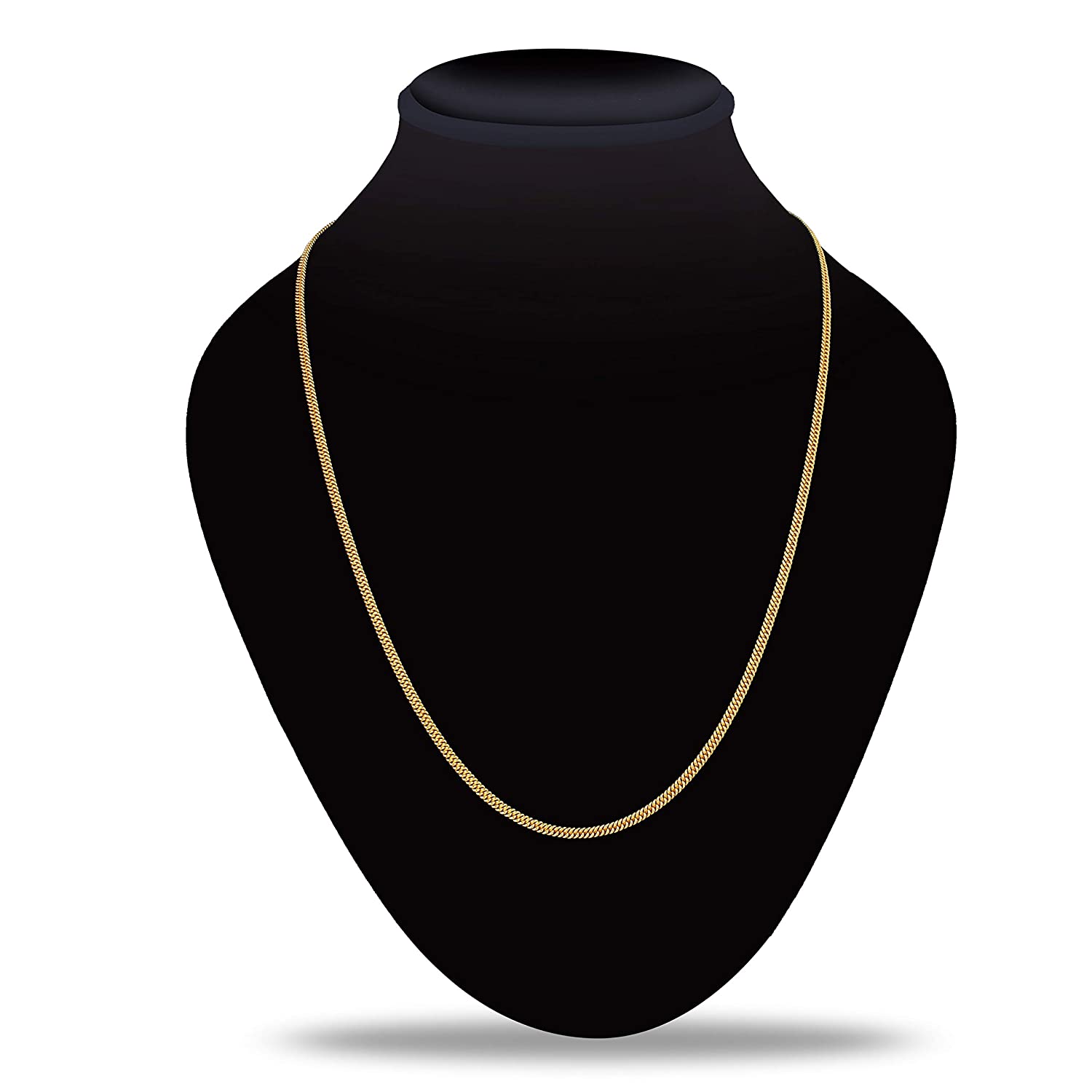 Gold-Plated Alloy Simple Gold Plated Chain - The Pari - Distacart