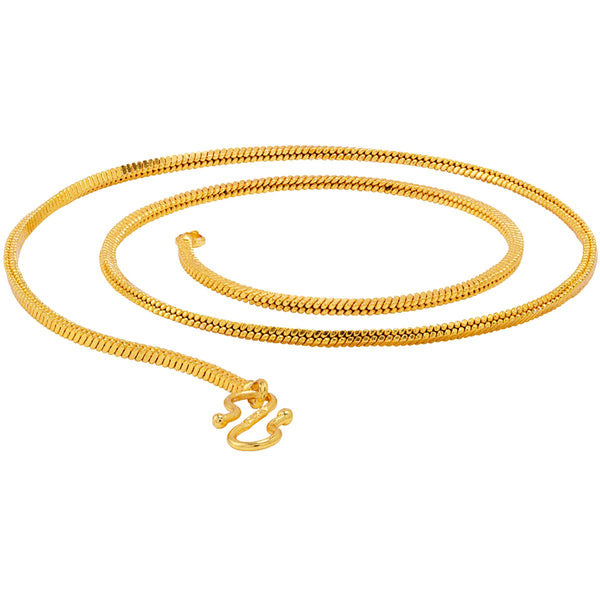 Gold-Plated Alloy Simple Gold Plated Chain - The Pari - Distacart