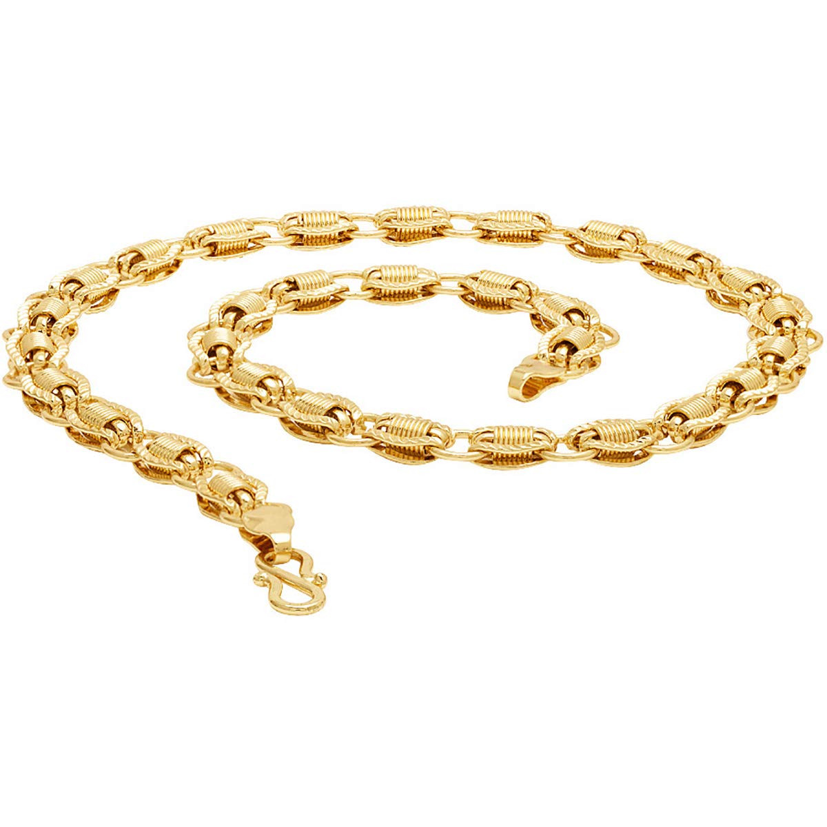 Gold-Plated Alloy Ring Design Gold Chain - The Pari - Distacart