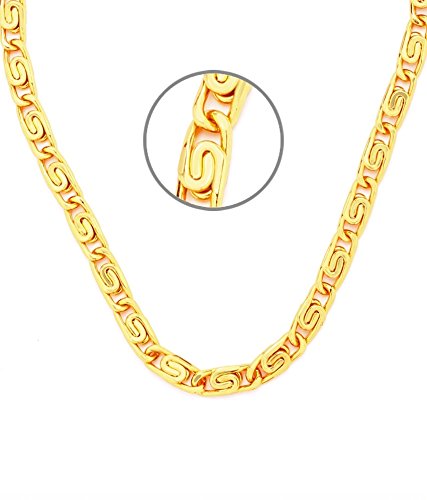 Gold-Plated Alloy Designer Gold Plated Chain - The Pari - Distacart
