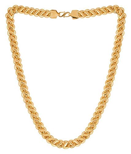 Gold-Plated Alloy Broad Look Gold Plated Chain - The Pari - Distacart
