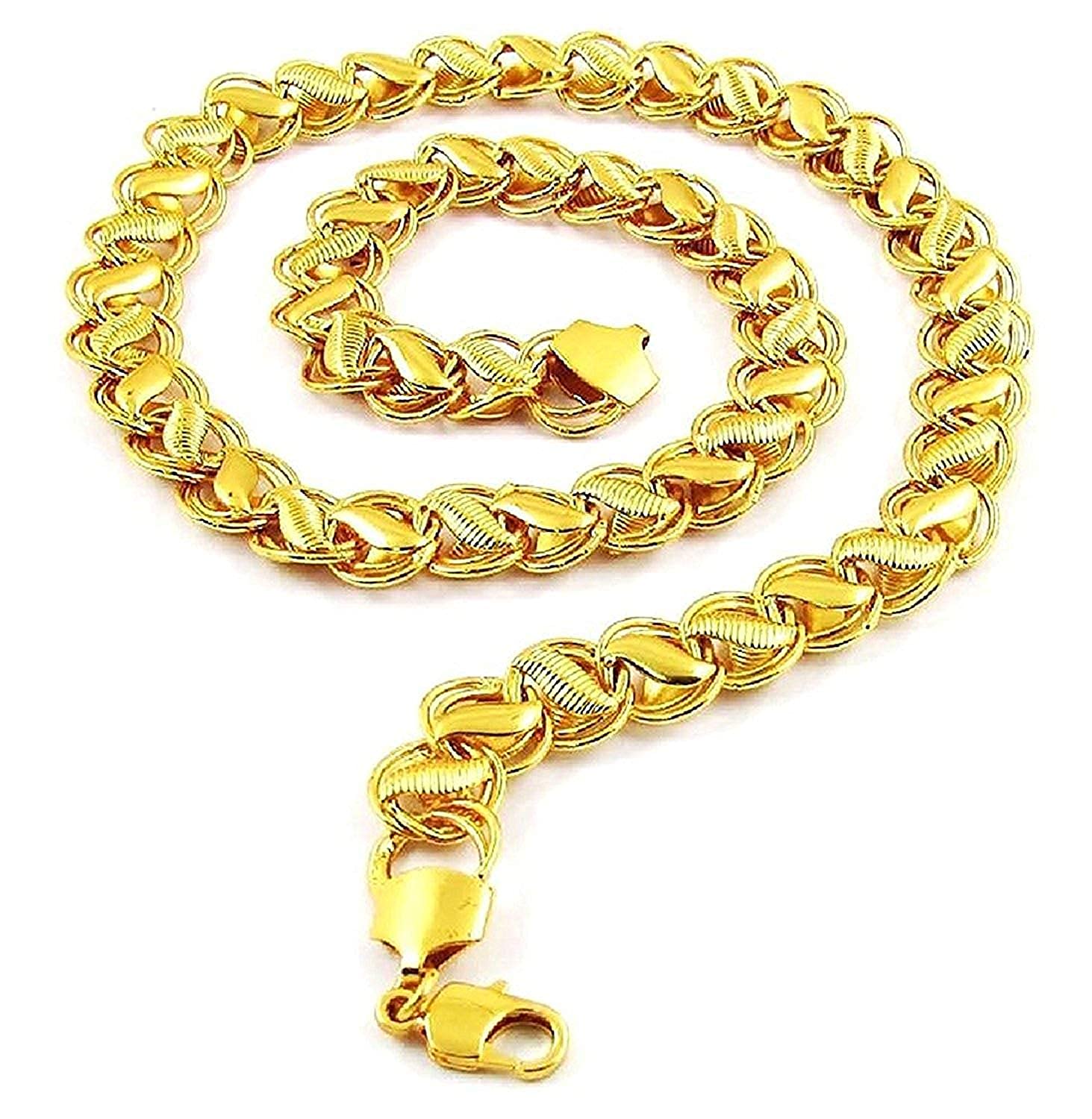 Gold-Plated Alloy Broad Look Gold Plated Chain - The Pari - Distacart