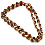 Thumbnail for Gold-Plated Alloy Rudraksh And Metal Cap Chain - The Pari - Distacart