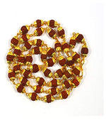 Thumbnail for Gold-Plated Alloy Rudraksh And Metal Cap Chain - The Pari - Distacart