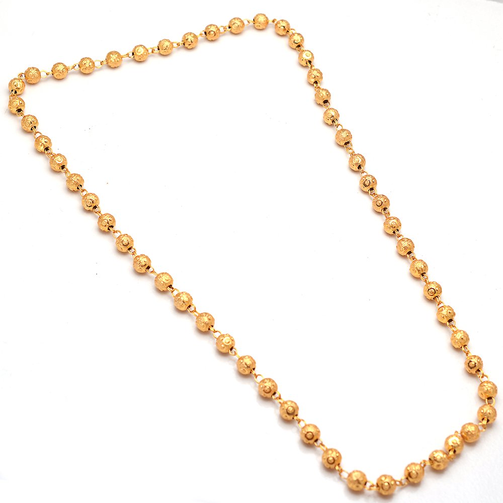 Gold-Plated Alloy Pearl Beaded Matarmala Chain - The Pari - Distacart