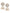 Gold-Plated Alloy White Sun Shaped Jhumka Earrings - The Pari - Distacart