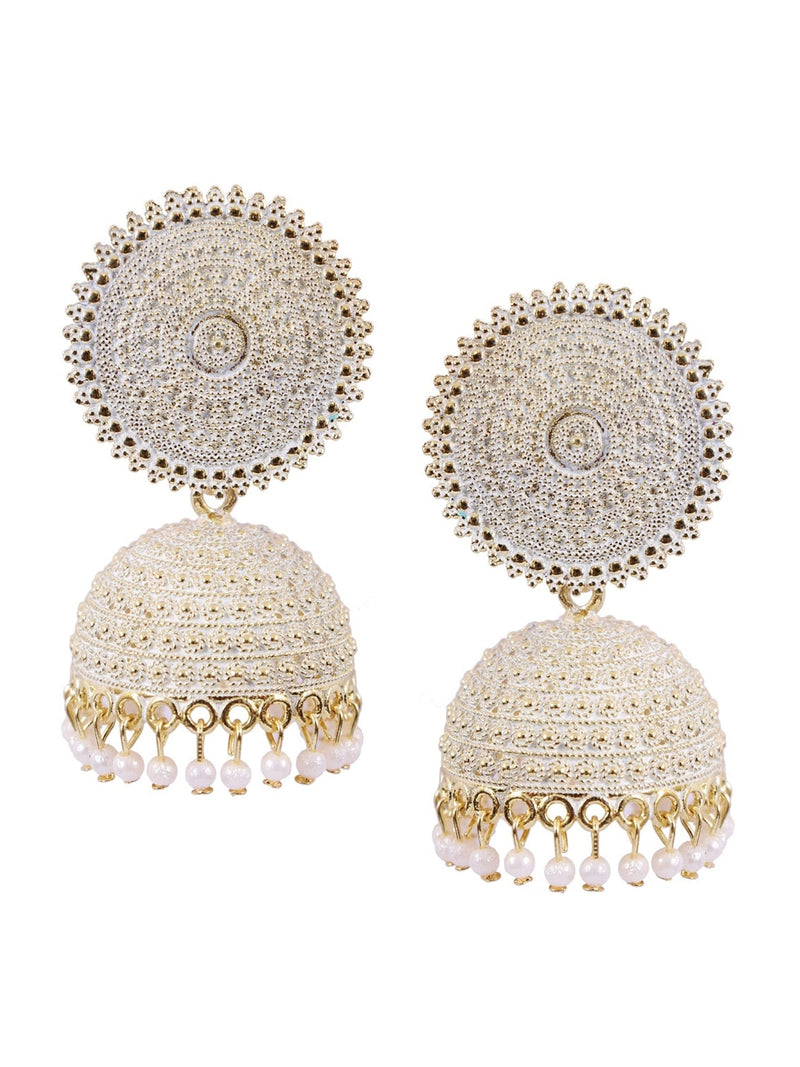 White Colour Small Drop Earrings - RStore