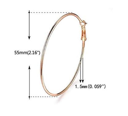 Rhodium-Plated Alloy Assorted Hoop Earrings Combo - The Pari - Distacart