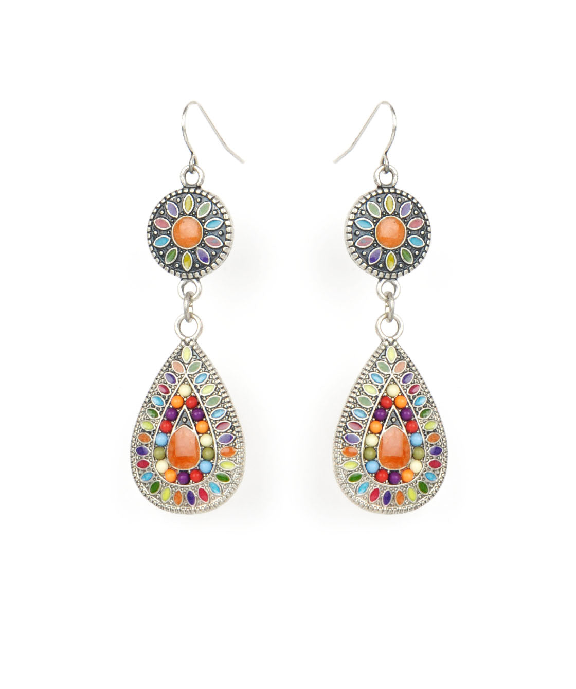 Silver-Plated Alloy Diva Look Stylish Contemporary Earrings - The Pari - Distacart