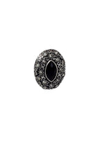 Thumbnail for Silver-Plated Alloy Black Stone Pendant Necklace - The Pari - Distacart