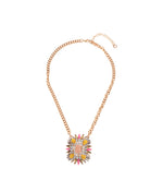 Thumbnail for Gold-Plated Alloy Tribal Look Stones Studded Necklace - The Pari - Distacart