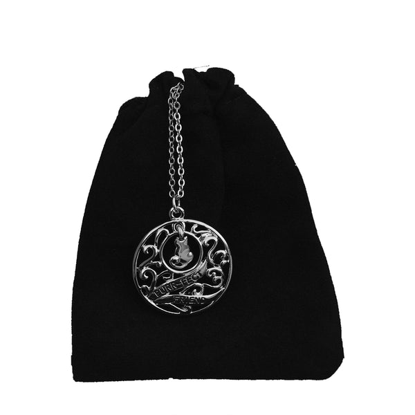 Silver-Plated Alloy Stainless Steel Love Quote Pendant Necklace - The Pari - Distacart