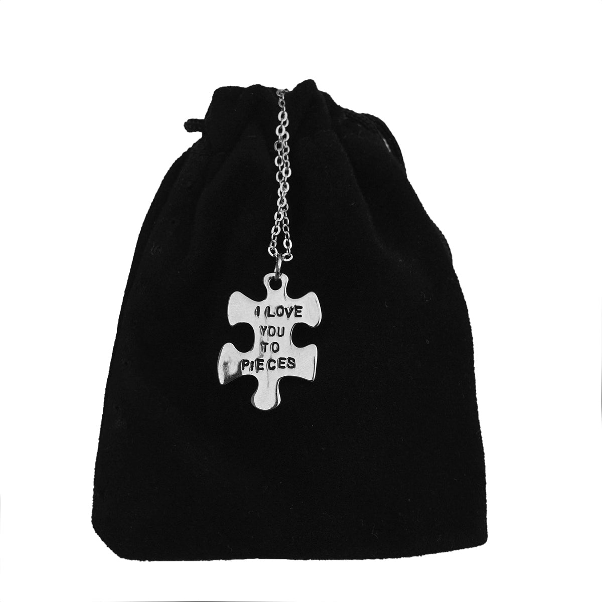 Silver-Plated Alloy Stainless Steel Love Quote Pendant Necklace - The Pari - Distacart