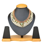 Thumbnail for Gold-Plated Alloy Beaded Designer Choker Necklace - The Pari - Distacart