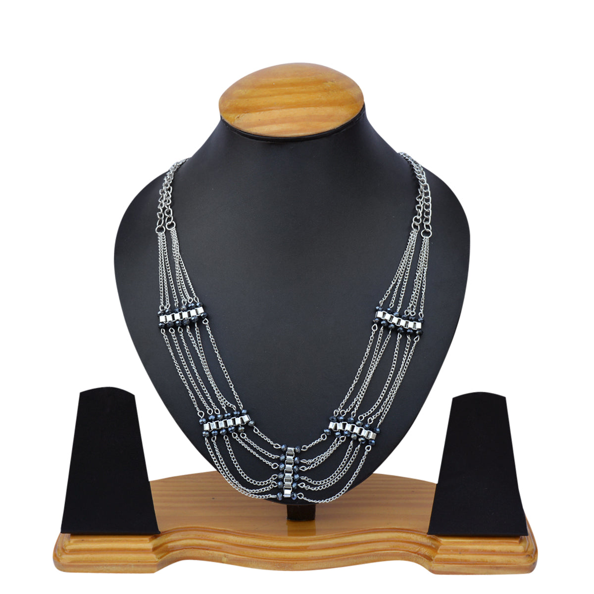 Silver-Plated Alloy Designer Silver Chain Necklace - The Pari - Distacart