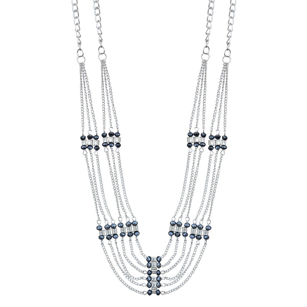 Silver-Plated Alloy Designer Silver Chain Necklace - The Pari - Distacart