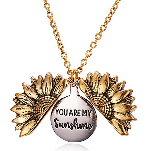 Gold-Plated Alloy Sunshine Charm Pendant Necklace - The Pari - Distacart