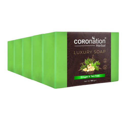 Coronation Herbal Ginger & Tea Tree Luxury Soap - Distacart
