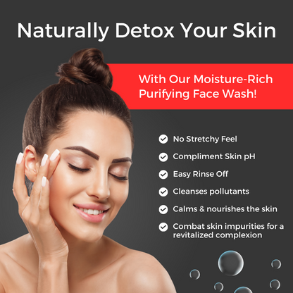 Prisa Organics Activated Charcoal Purifying Face Wash - Distacart