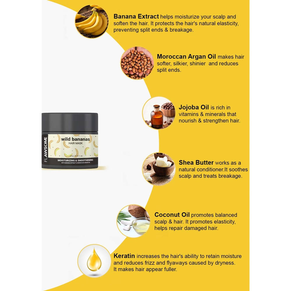 Flawsome Wild Bananas Moisturizing & Smoothening Hair Mask