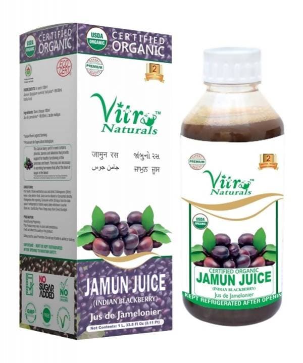 Vitro Naturals Certified Organic Jamun Juice - Distacart