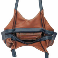 Thumbnail for FD Fashion Shoulder Bag  (Tan, Blue) - Distacart