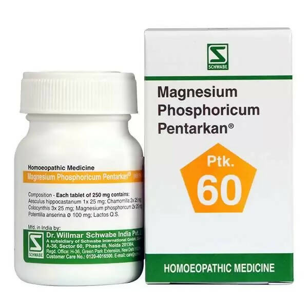 Dr. Willmar Schwabe India Magnesium Phosphoricum Pentarkan Ptk 60 Tablets - Distacart