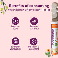 Thumbnail for Panchamrit Multi-Vitamin Effervescent Tablets-Orange Flavor - Distacart