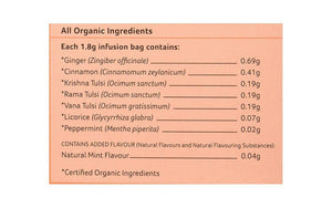Organic India Tulsi Tummy 25 Tea Bags Ingredients