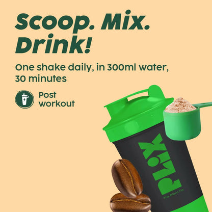 PLIX The Plant Fix Evolve Plant Protein Shake Powder - Cafe Mocha - Distacart