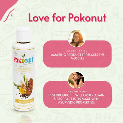 Pokonut Herbal Massage Oil - Distacart