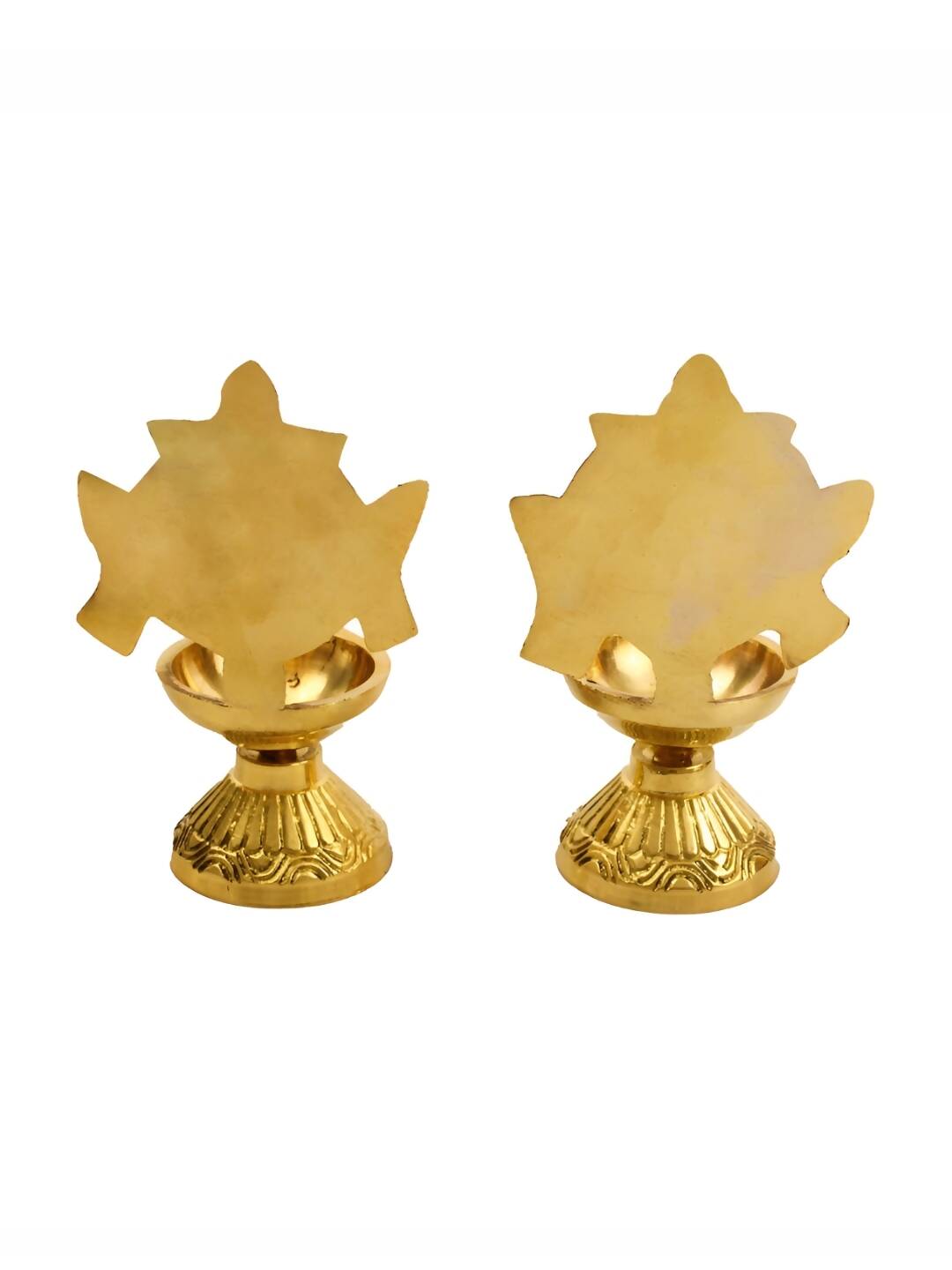 Spillbox 2 Pieces Brass Shangu Chakra Vilakku - Distacart