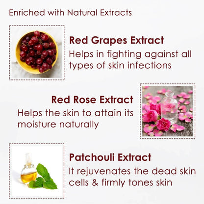 NutriGlow Wine Bleach Cream With Grape Extracts - Distacart