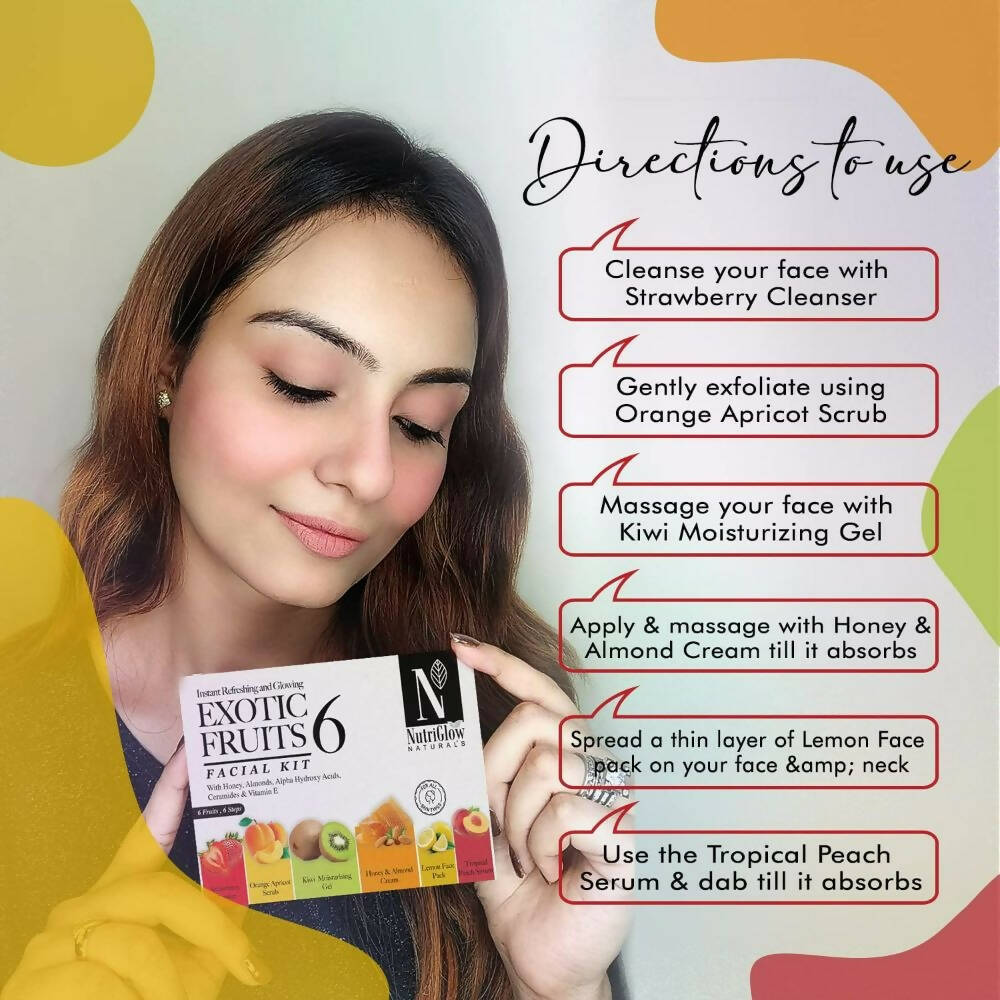 NutriGlow NATURAL'S Exotic Fruit Facial Kit - Distacart