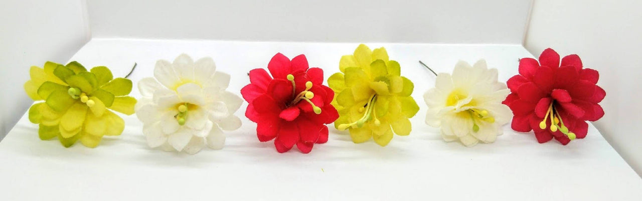 Multicolor Flower Hair Brooches
