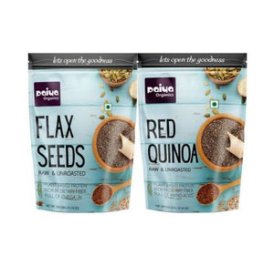 Paiya Organics Flax Seeds + Red Quinoa Combo - Distacart