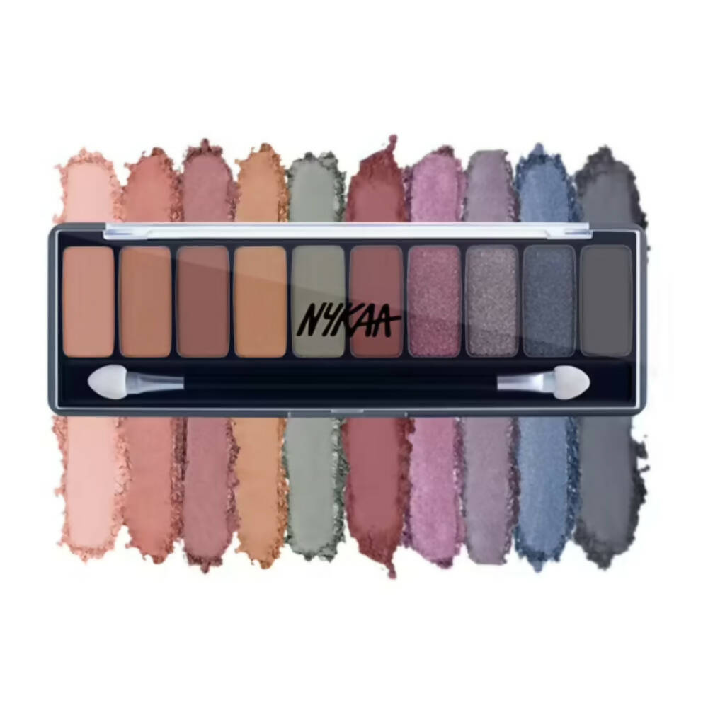 Nykaa Eyes On Me 10-in-1 Eyeshadow Palette - Tinsel Twilight - Distacart